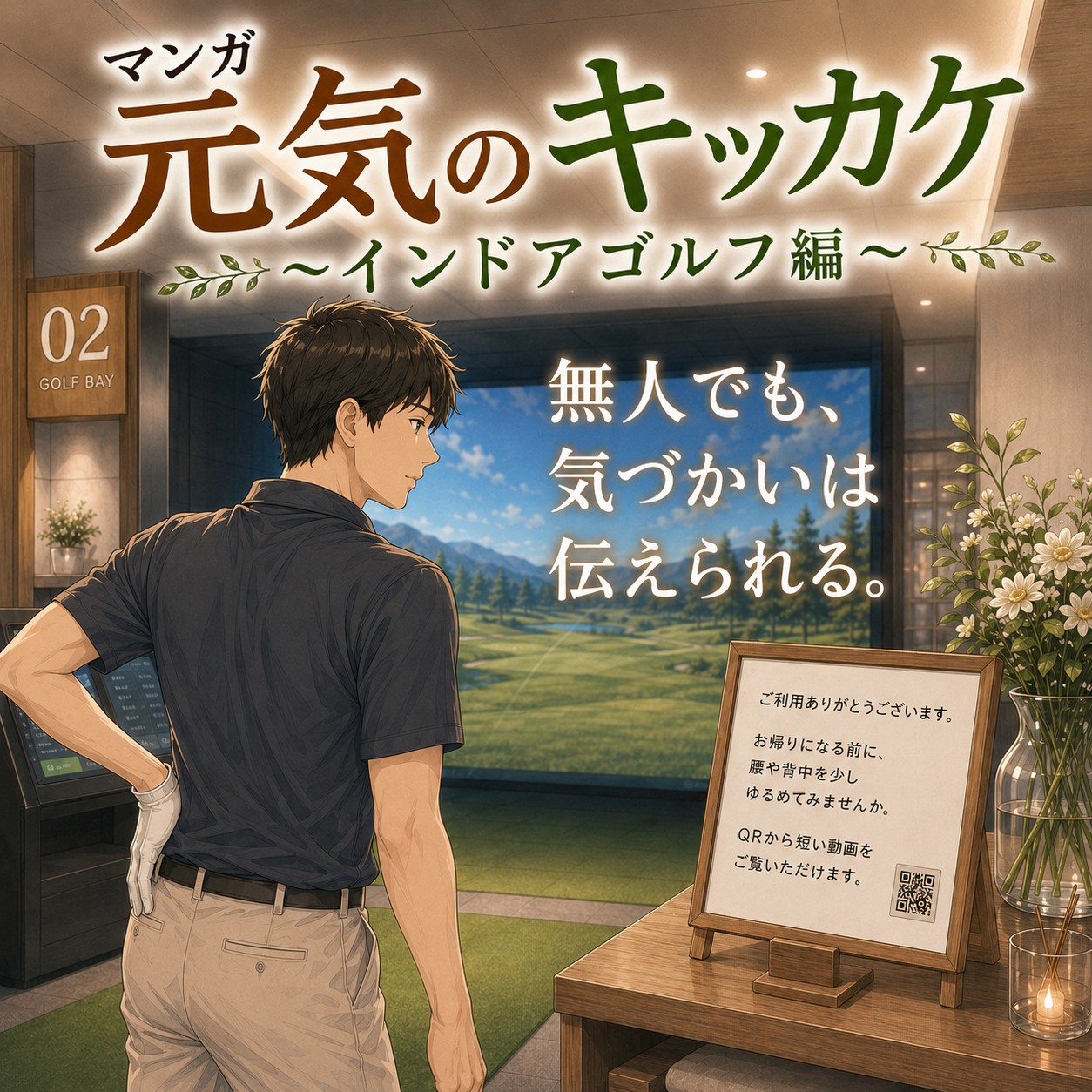 マンガ 元気のキッカケ インドアゴルフ編