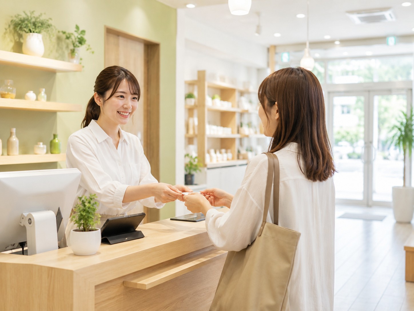 店舗や来店型施設での接客イメージ